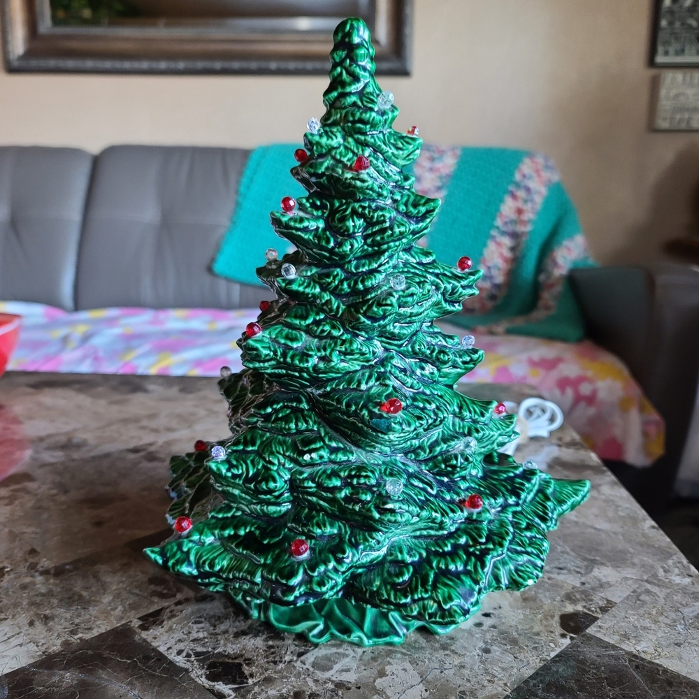 Vintage Ceramic Electric Christmas Tree